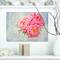 Designart - Pink Peony Flowers in White Vase - Floral Canvas Art Print